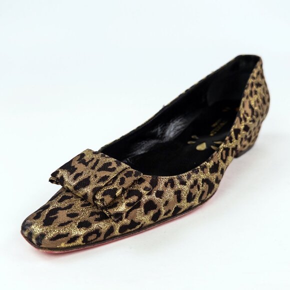 Hollywould Leopard Metallic Bow Flat Shoes (Perfect for Holiday!) - Picture 2 of 6